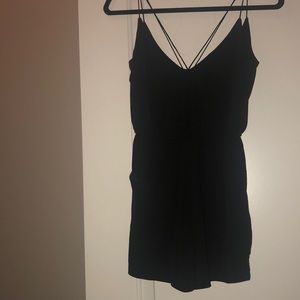 UO Sparkle & Fade romper (black)